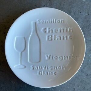 White white themed appetizer plate